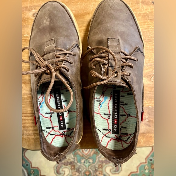 Oliberte’ Men’s Leather Oxford Lace Shoe Sneaker, EUC, Casual EU SIZE 40, US 7 - Picture 3 of 9